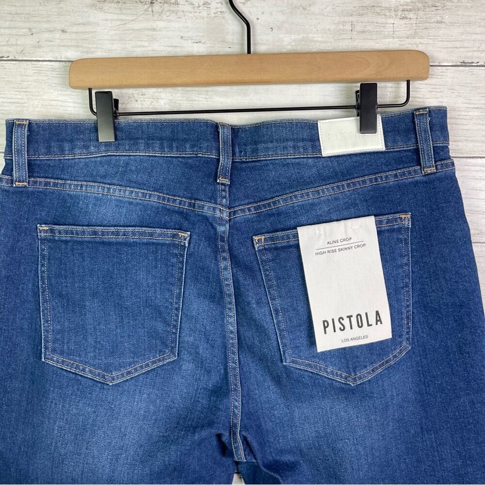 Pistola Aline Blue Skinny Jeans with Cropped Ankle - Picture 8 of 9